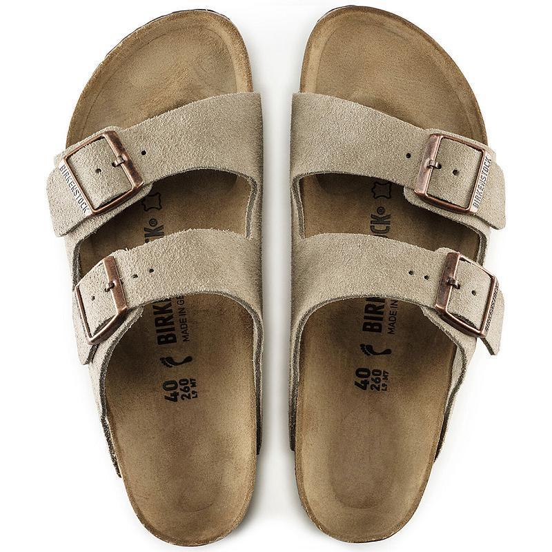 Birkenstock Ruskind Læder Arizona Herre Grå Brune | DK 242TCE